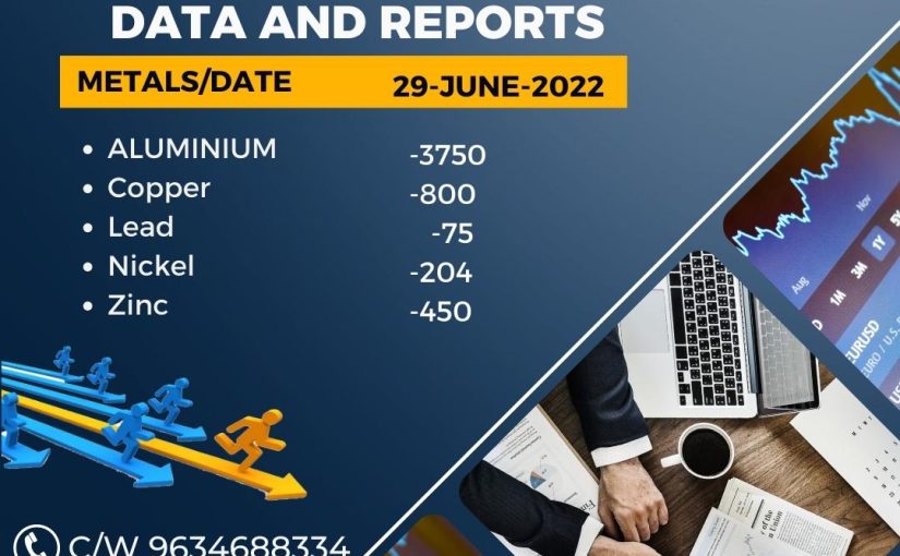 29-JUNE-2022 LME INVENTORY DATA REPORT UPDATE BY www.octamx.com (CALL: 9634688334)