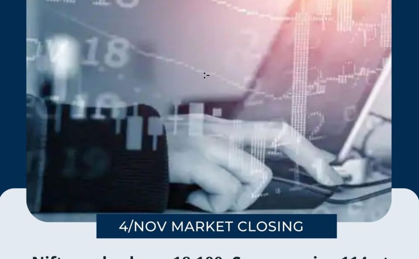 4/NOV/2022 MARKET CLOSING NEWS UPDATE BY THEPROFITGROWTH.COM GET FOR MORE INFO TO CONTACT US : 7037171600