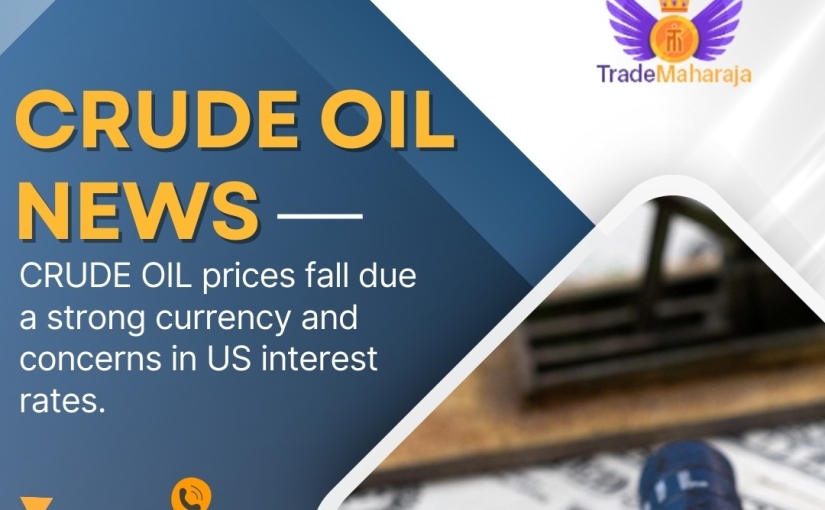 TODAY’S CRUDEOIL PRICES FALL DUE A STRONG CURRENCY NEWS UPDATE BY www.trademaharaja.in