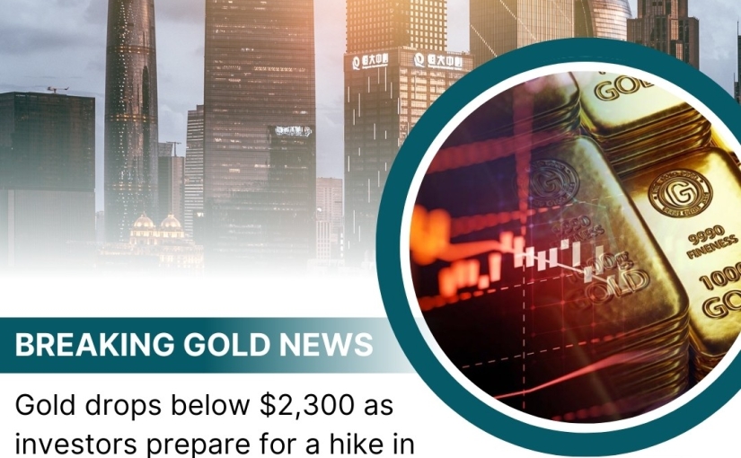 BREAKING NEWS FOR GOLD DROPS BELOW $2,300 AS INVESTORS UPDATE BY www.trademaharaja.in