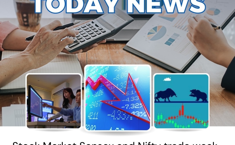 TODAY’S STOCK MARKET SENSEX & NIFTY TRADE WEAK NEWS UPDATE BY www.navyacommodity.com